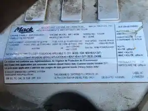 Used 2012 Mack MP7 Engine Assy (Stock #P-105392)) Part Image