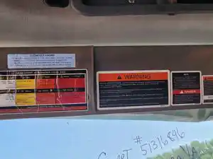 Used 2016 Mack CHU613 Sun Visor (Stock #P-509410)) Part Image