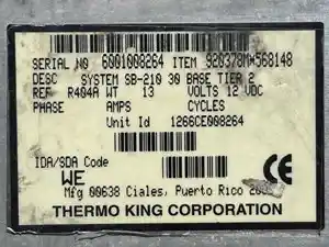 Used Thermo King SB-210 Power Unit (Stock #P-111306)) Part Image