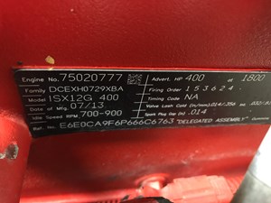 Used 2014 Cummins ISX12 Engine Assy Image