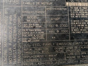 Used 1999 INTERNATIONAL DT 466E Piston & Rod Image
