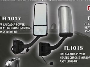 Aftermarket Freightliner Cascadia Mirror (Stock #FL1017)) Part Image