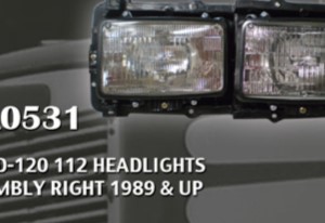 Aftermarket Freightliner FLD-120 Headlamp Assy (Stock #FL0531)) Part Image