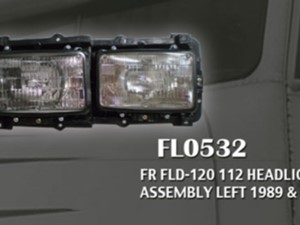 Aftermarket Freightliner FLD-120 Headlamp Assy (Stock #FL0532)) Part Image