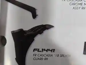 New 2018 Freightliner Cascadia Fender Extension (Stock #FL1441)) Part Image