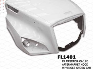 Aftermarket Universal Freightliner Cascadia Hood (Stock #FL1401-P)) Part Image