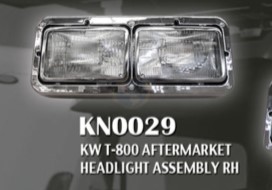 Aftermarket Universal Kenworth T800 Headlamp Assy (Stock #KN0029)) Part Image