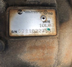 Used Allison 2100RDS Transmission Assy (Stock #2815-T)) Part Image