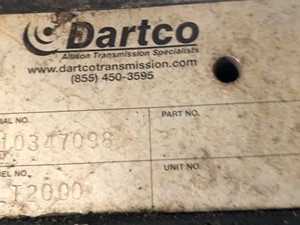 Used Allison LT 2000 Transmission Assy (Stock #1262-S- Trans)) Part Image