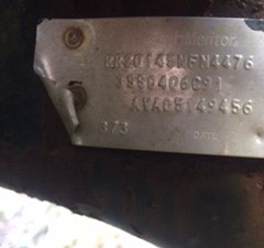 Used Meritor/Rockwell RR20-145 Rear Rear (Tandem Rear or Single) (Stock #224-S)) Part Image