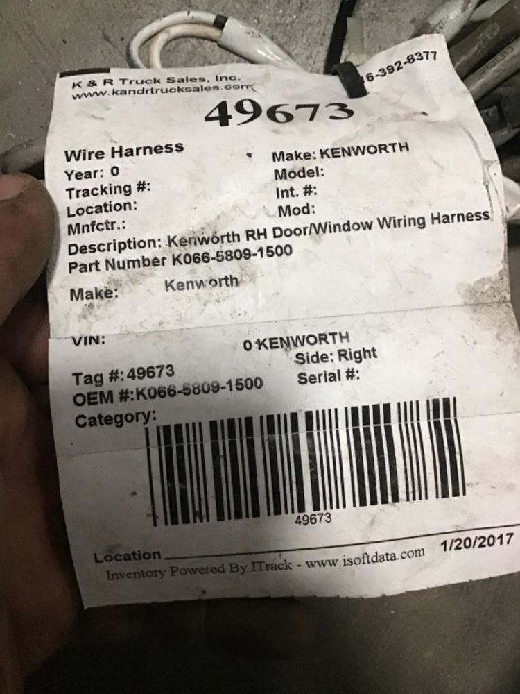 KENWORTH (Stock #49673) | Wiring Harnesses (Cab and Dash) | TPI