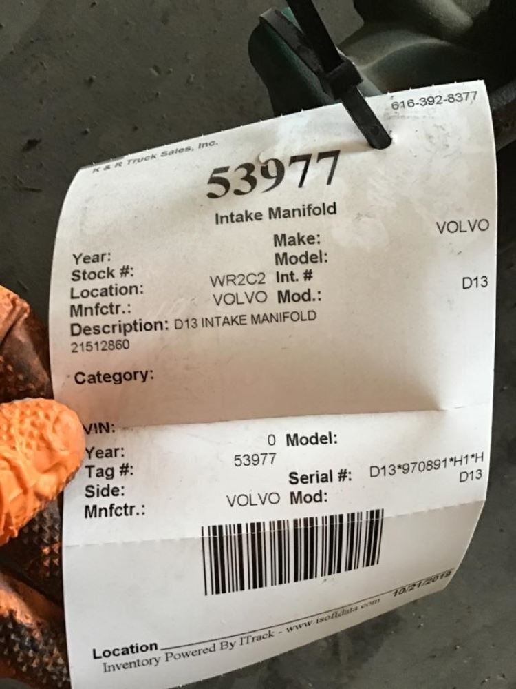 VOLVO D13 (Stock 53977) Intake Manifolds TPI