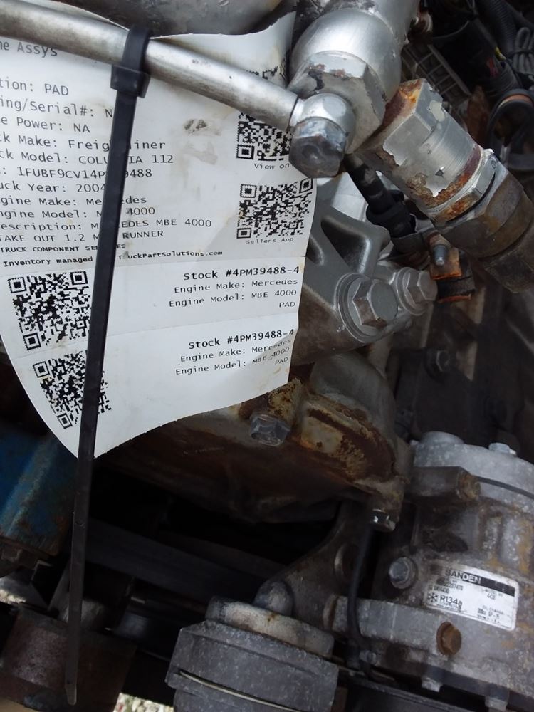 2004 Mercedes MBE 4000 (Stock #4PM39488-4) | Engine Assys ... mercedes wiring harnesses 