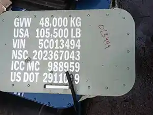 Used 2005 International 9900I Door Ass'y (Rear/Back) (Stock #INT-7-2)) Part Image