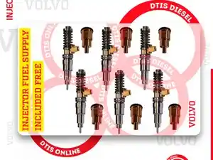Rebuilt Volvo D16 F Injector (Stock #DTIS-85000496-S--)) Part Image