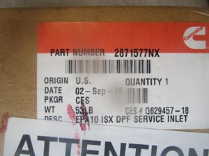 New CUMMINS ISX Diesel Particulate Filter (DPF) (Stock #2871577NX)) Part Image