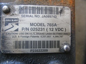 Used DETROIT 60 SER 12.7 Engine Brake (Stock #59690)) Part Image