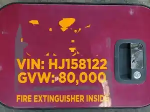 Used 2017 KENWORTH T680 Door Ass'y (Rear/Back) (Stock #9490)) Part Image