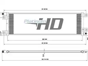 Used PETERBILT 379 A/C Condenser (Stock #KEY HDH010136)) Part Image