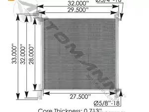 Used A/C Condenser (Stock #ATM 813.75101)) Part Image