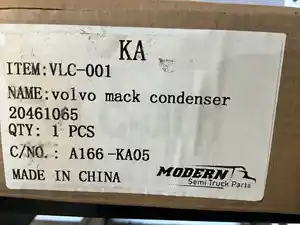 Aftermarket Volvo VHD A/C Condenser (Stock #GJM-A166-KA05)) Part Image