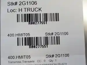 Used 2005 FUSO FE Transmission Assy (Stock #UME519311)) Part Image
