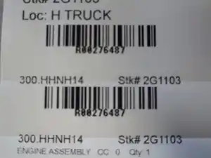 Used 2014 HINO 268 Engine Assy (Stock #U11000E1N50)) Part Image