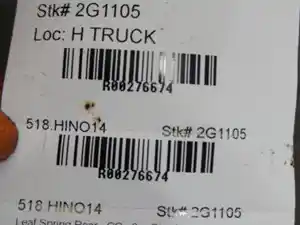 Used 2011 HINO 195 Suspension Misc Part (Stock #U4821037N71)) Part Image