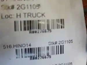 Used 2014 HINO 195 Suspension Misc Part (Stock #U4811037U90)) Part Image