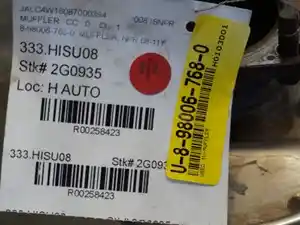 Used 2008 ISUZU NPR Muffler (Stock #U-8-98006-768-0)) Part Image