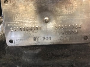 Used 1992 Allison HT741 Transmission Assy (Stock #11975)) Part Image
