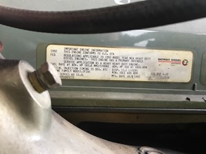 Used 1992 Detroit SERIES 60 Engine Assy (Stock #11697)) Part Image