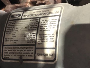 Used 1992 Ford 7.8L Engine Assy (Stock #10013)) Part Image