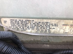 Used 1995 Detroit Series 60 11.1L DDEC III Engine Assy (Stock #10635)) Part Image