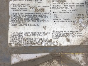 Used 2006 Isuzu 6HK1X Engine Assy (Stock #11412)) Part Image
