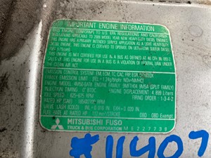 Used 2009 Mitsubishi 4M50-6AT8 Engine Assy (Stock #11407)) Part Image