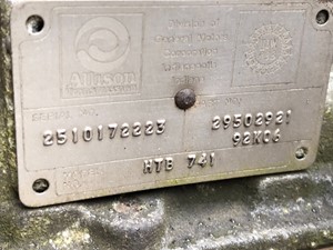 Used 1992 Allison HTB741 Transmission Assy Image