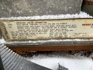 Used Detroit Series 60 12.7L DDEC II Engine Assy (Stock #9292)) Part Image
