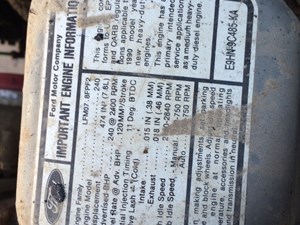 Used Ford 7.8L MECH Engine Assy Image