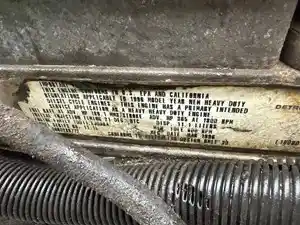 Used 1996 Detroit Series 60 11.1L DDEC III Engine Assy (Stock #16483)) Part Image