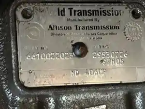 Used 1998 Allison HD4060P Transmission Assy (Stock #190-2)) Part Image