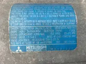 Used 2003 Mitsubishi 4M50-1AT2 Engine Assy (Stock #12293)) Part Image