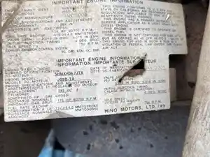 Used 2005 Hino J05D-TA Engine Assy (Stock #16362)) Part Image