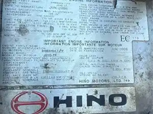 Used 2008 Hino J05D-TF Engine Assy (Stock #16935)) Part Image