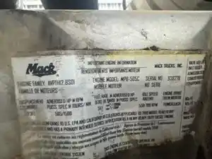Used 2011 Mack MP8 Engine Assy (Stock #15185)) Part Image