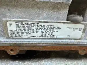 Used Detroit Series 60 11.1L DDEC III Engine Assy (Stock #16302)) Part Image
