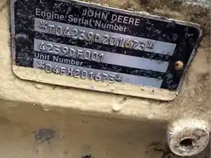 Used John Deere 4239-DF Engine Assy (Stock #16485)) Part Image