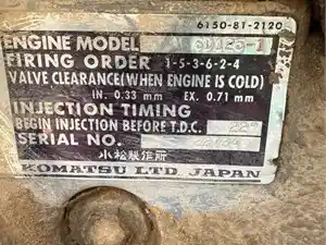 Used Komatsu 6D125-1 Engine Assy (Stock #16243)) Part Image