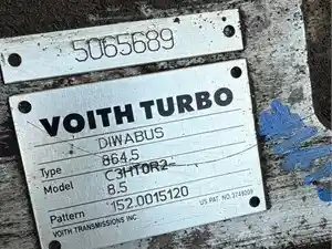 Used Universal VOITH C3HT0R2-8.5 Transmission Assy (Stock #16133)) Part Image
