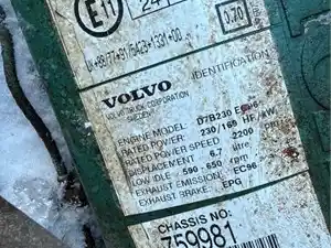 Used Volvo VED7 Engine Assy (Stock #16684)) Part Image